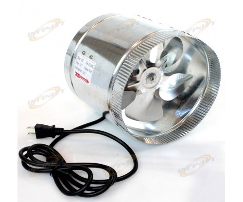 8-inch 470 CFM Air Duct Inline Hydroponic 8" Booster Fan 120v